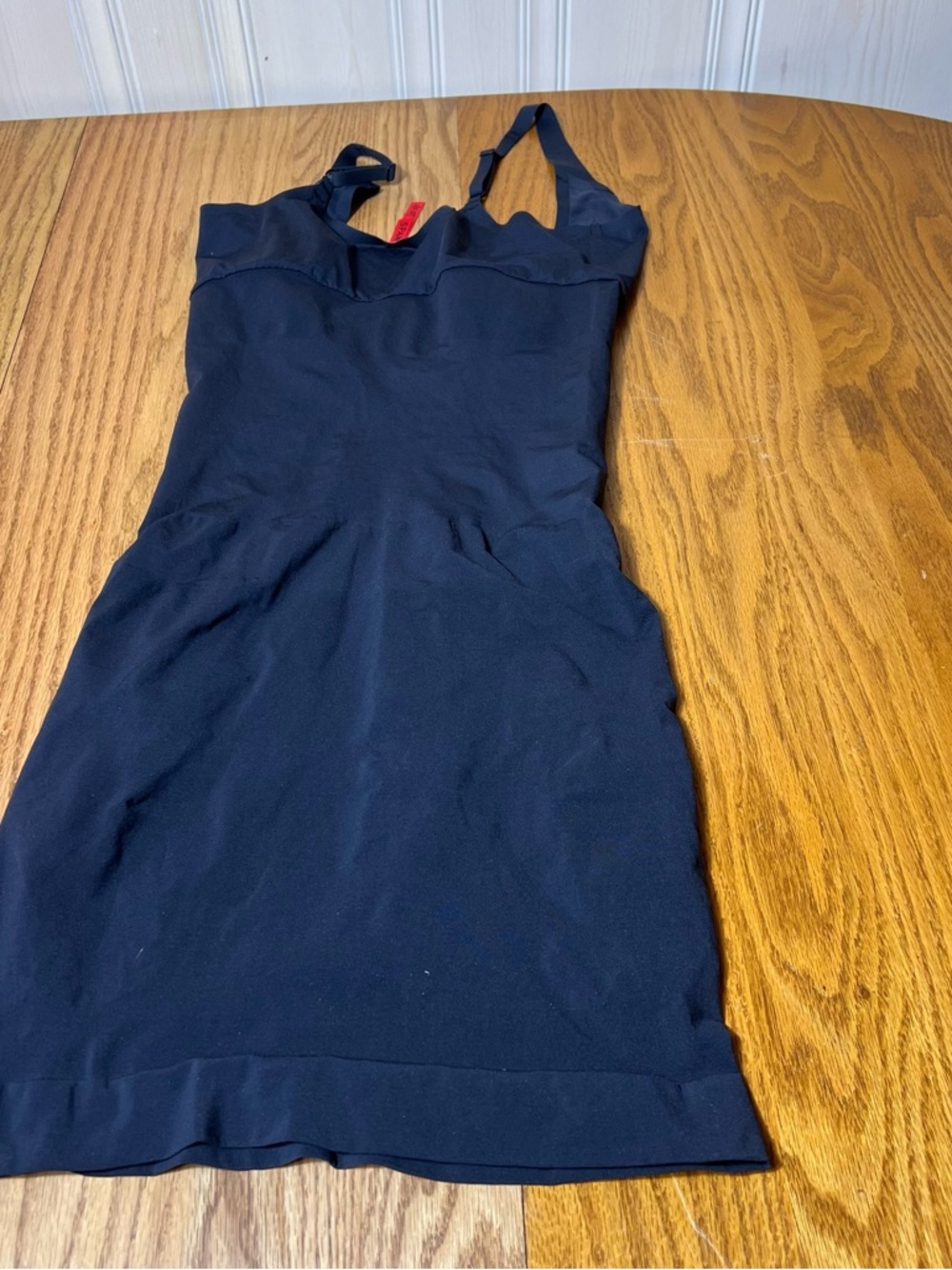 SPANX Red Hot Full Slip Shapewear Black XL Adjustable Strap Smoothing Dress - Picture 6 of 7